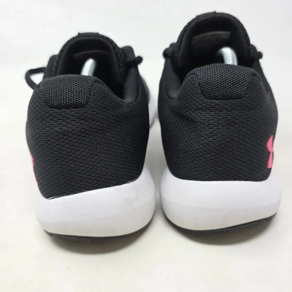 Under Armour Black Pink Athletic Sneakers Running Shoes Womens US 10